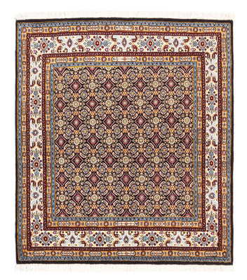 Tapis de couloir Tapis persan - Classique - 100 x 100 cm - bleu foncé