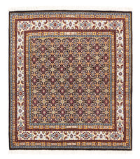 Tapis de couloir Tapis persan - Classique - 100 x 100 cm - bleu foncé
