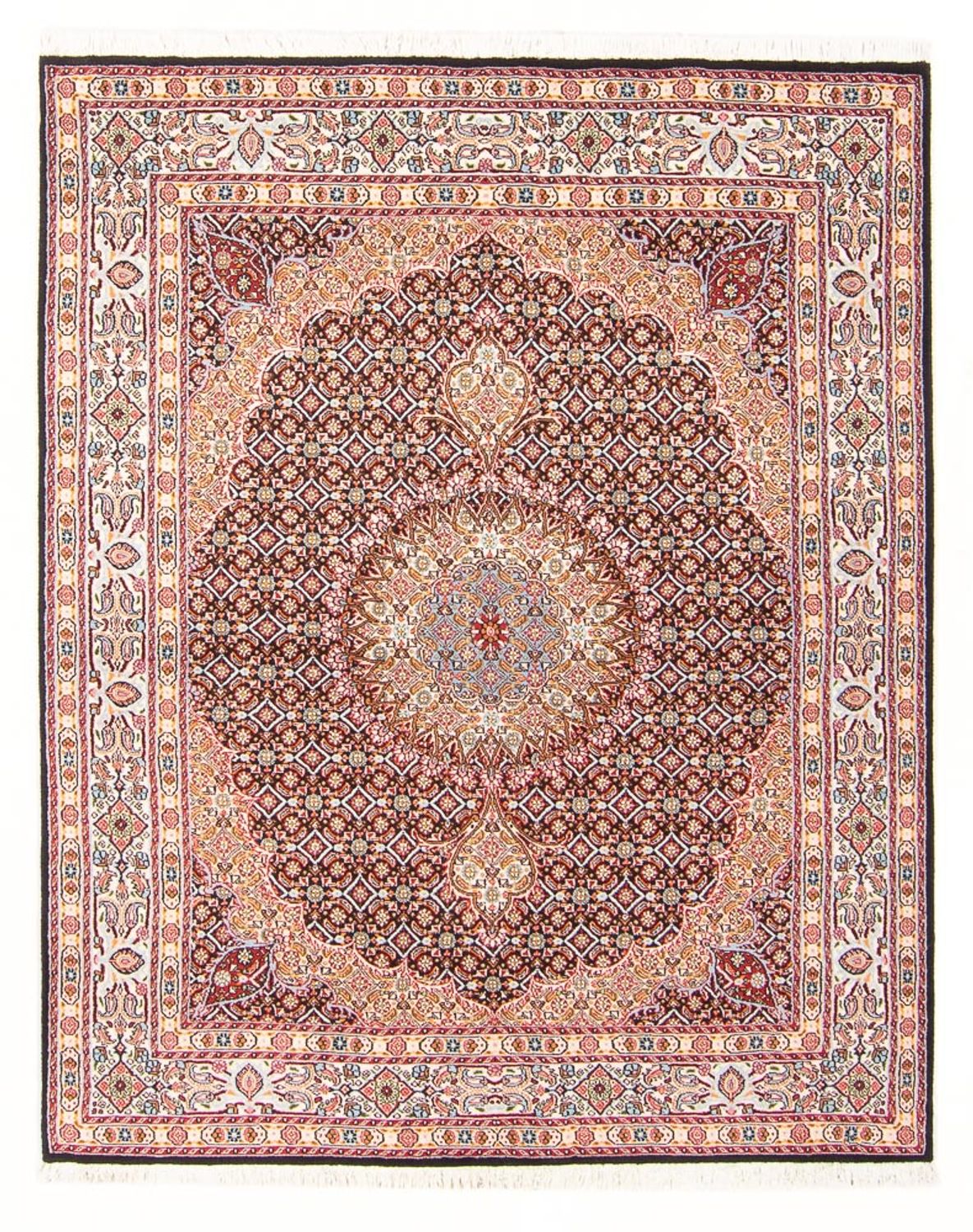 Tapis persan - Classique - 203 x 147 cm - bleu foncé