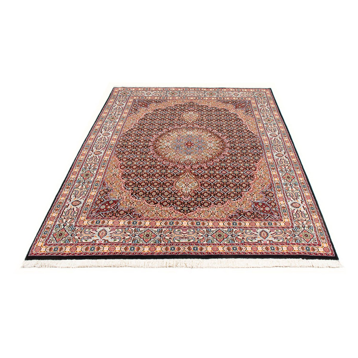 Tapis persan - Classique - 203 x 147 cm - bleu foncé