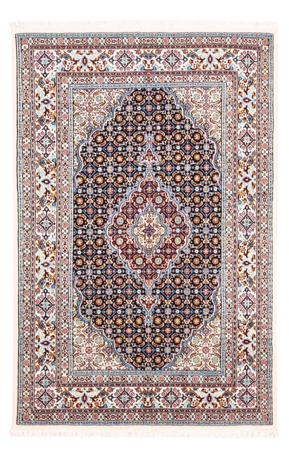 Tapis persan - Classique - 148 x 99 cm - bleu foncé