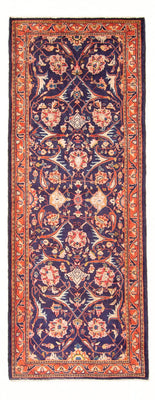Tapis de couloir Tapis persan - Bidjar - 306 x 118 cm - bleu foncé