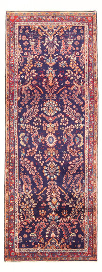 Tapis de couloir Tapis persan - Classique - 298 x 110 cm - bleu foncé