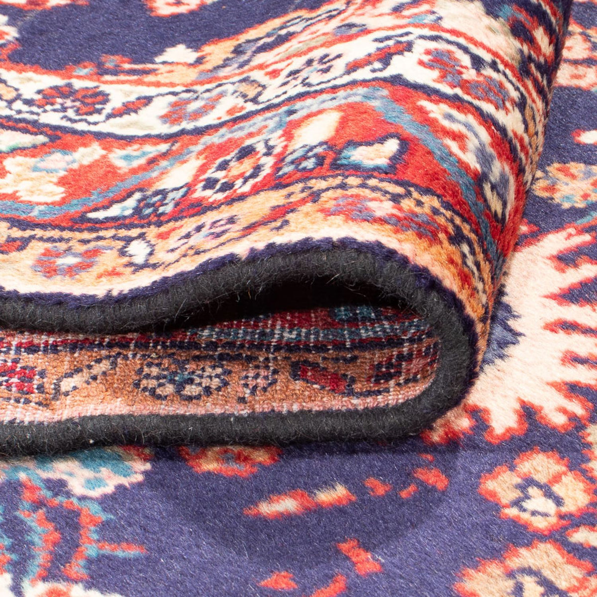 Tapis de couloir Tapis persan - Classique - 298 x 110 cm - bleu foncé