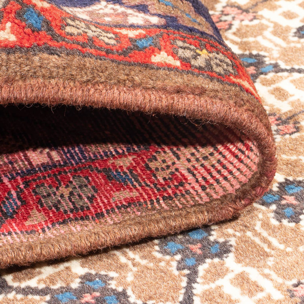 Tapis de couloir Tapis persan - Nomadic - 220 x 112 cm - crème