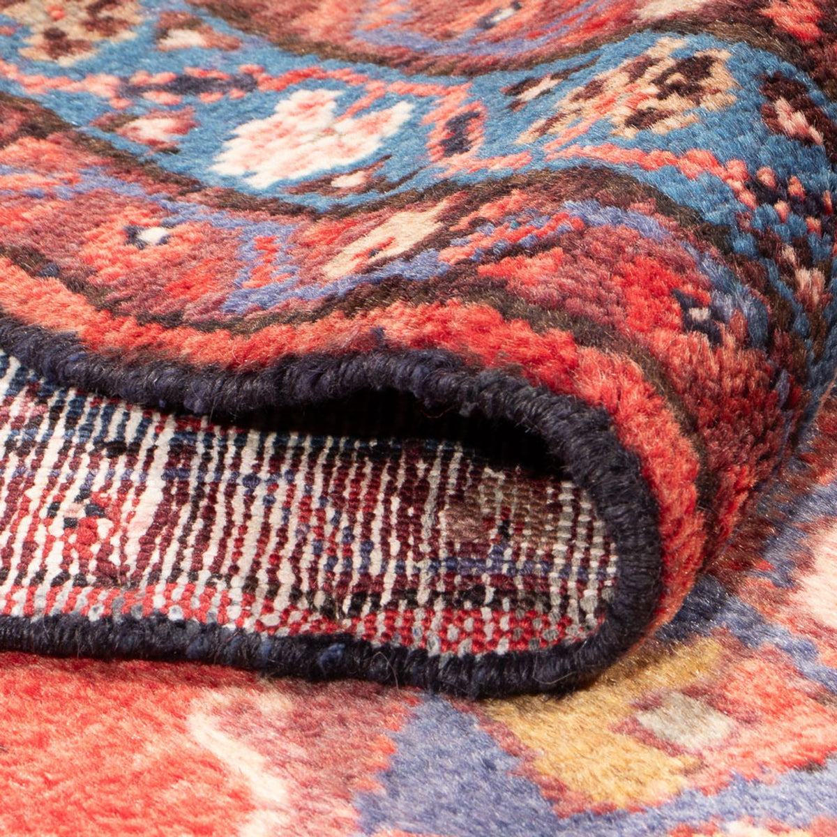 Tapis de couloir Tapis persan - Bidjar - 285 x 103 cm - rouge