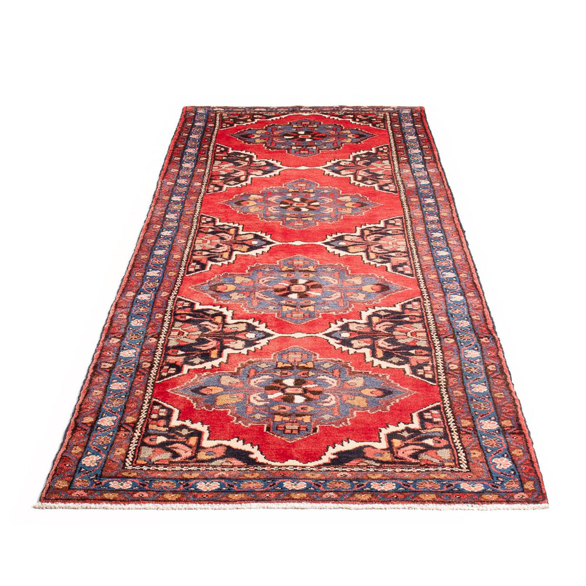 Tapis de couloir Tapis persan - Bidjar - 285 x 103 cm - rouge