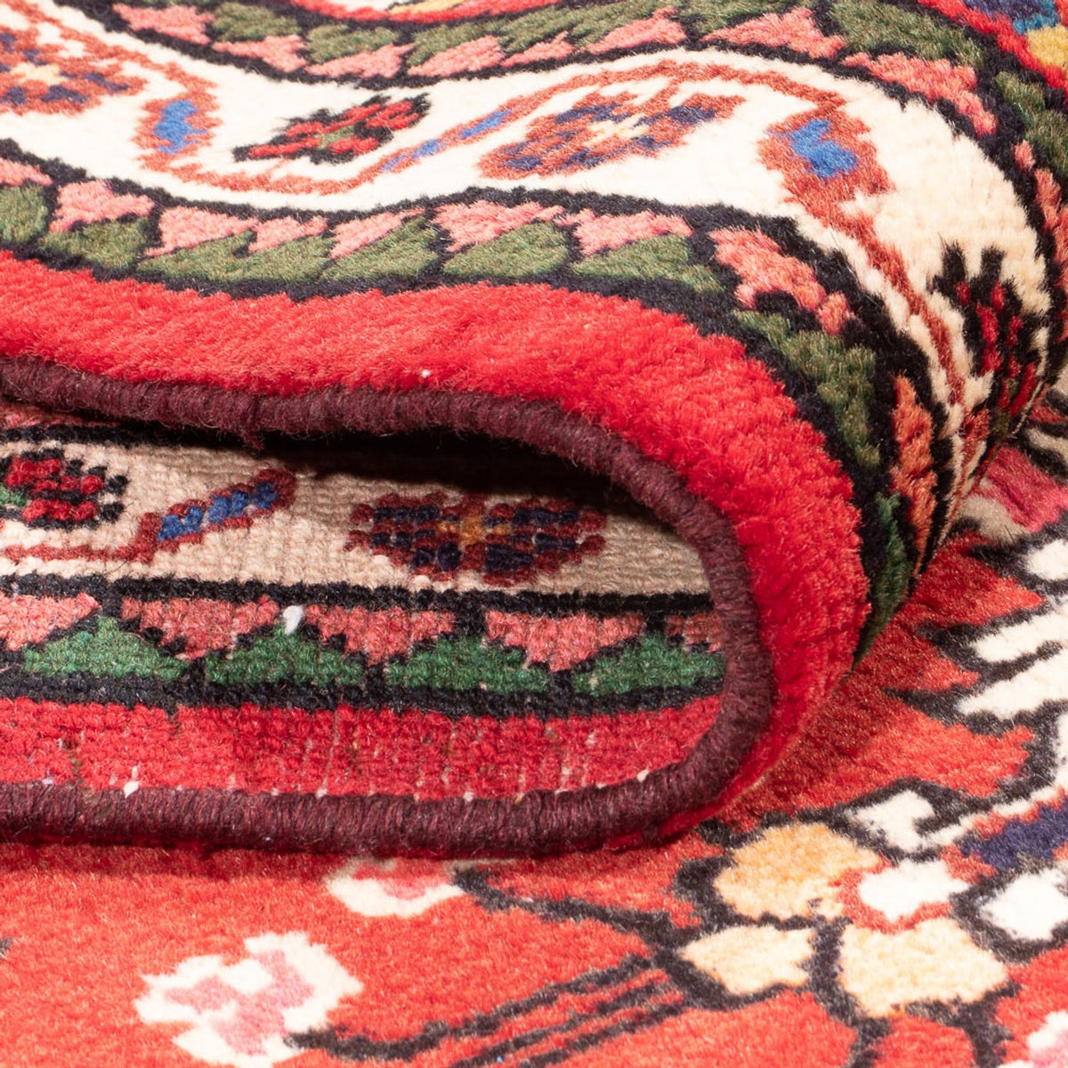 Tapis de couloir Tapis persan - Nomadic - 293 x 110 cm - rouge