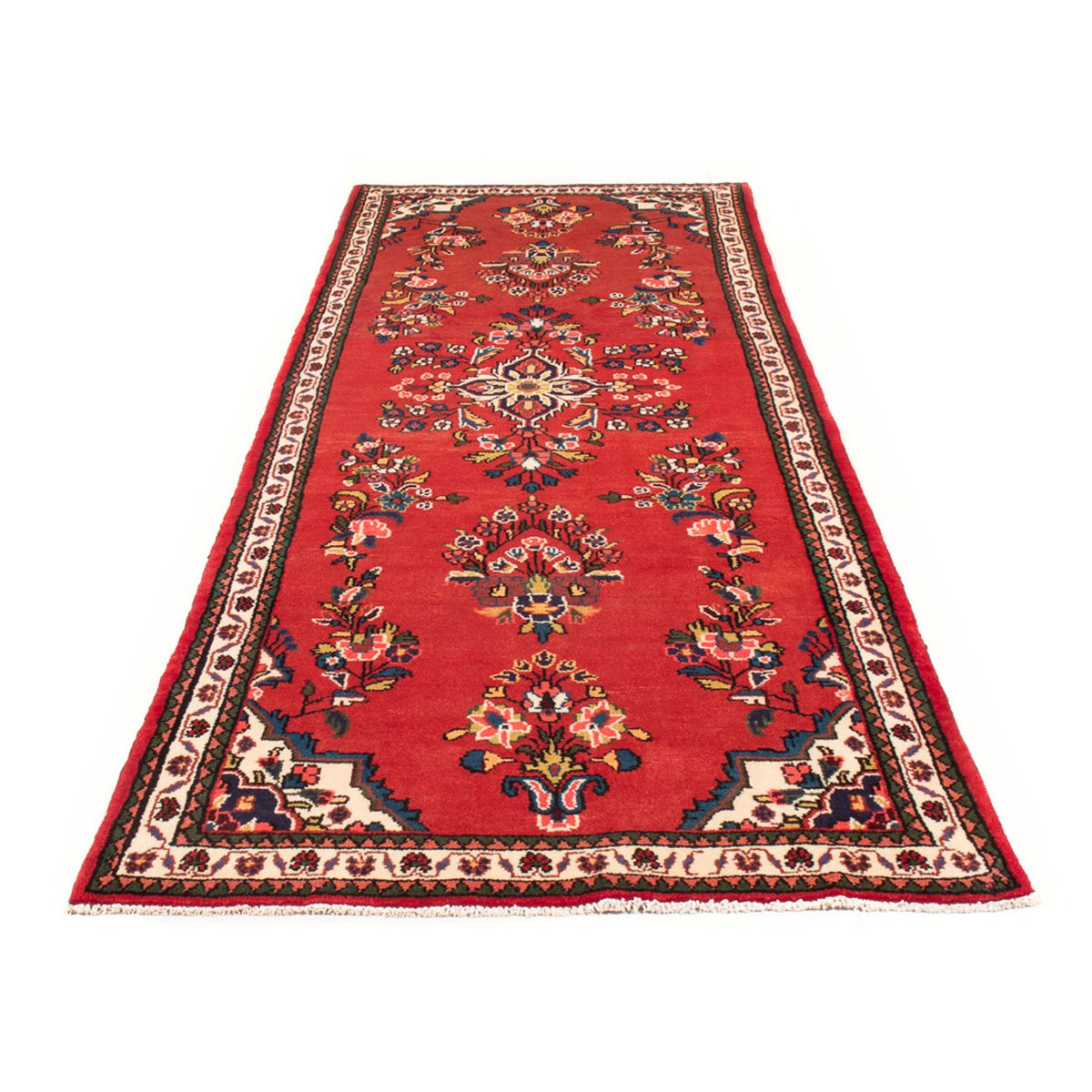 Tapis de couloir Tapis persan - Nomadic - 293 x 110 cm - rouge