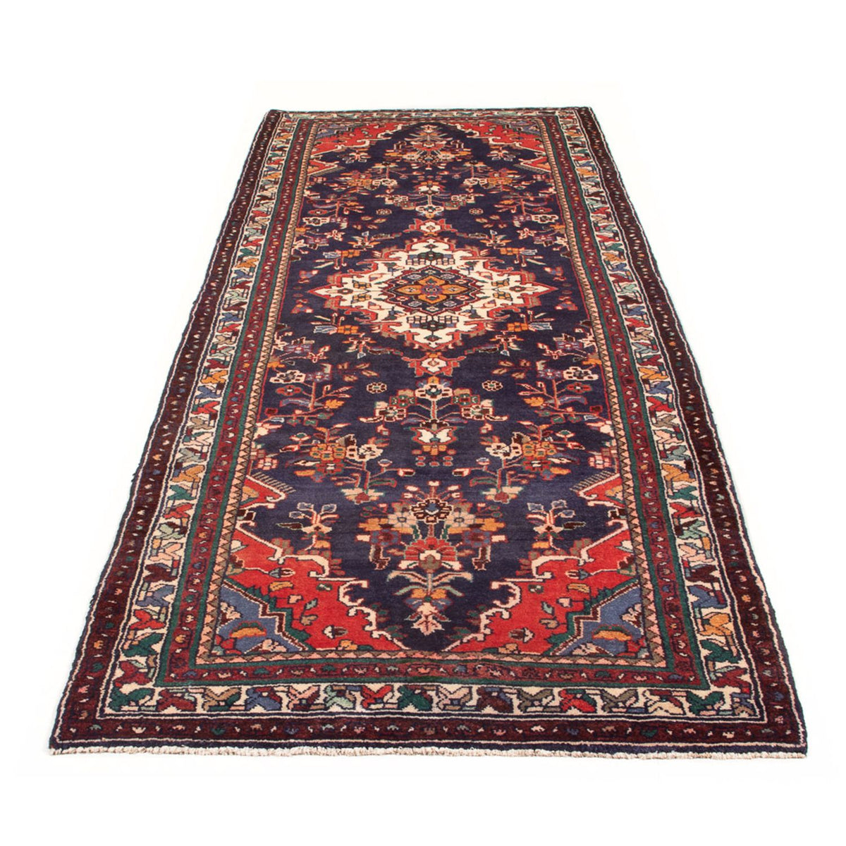 Tapis de couloir Tapis persan - Nomadic - 315 x 108 cm - bleu foncé
