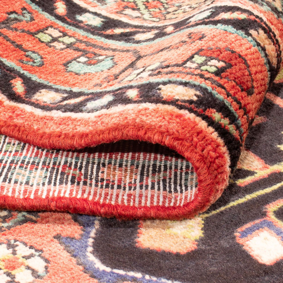 Tapis de couloir Tapis persan - Nomadic - 327 x 117 cm - rouge