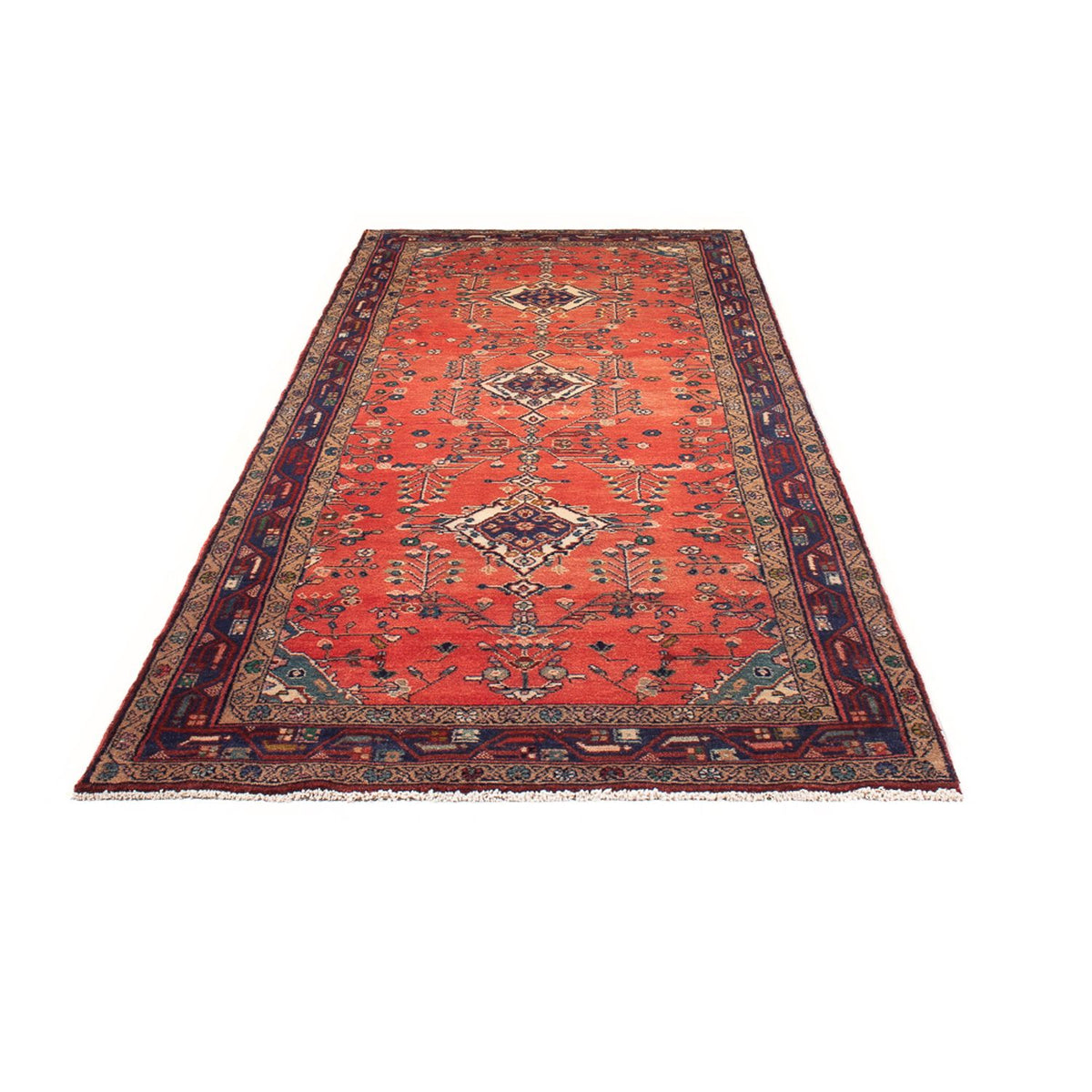 Tapis de couloir Tapis persan - Nomadic - 311 x 126 cm - rouge