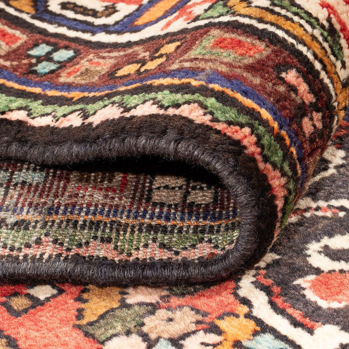 Tapis de couloir Tapis persan - Nomadic - 313 x 115 cm - rouge