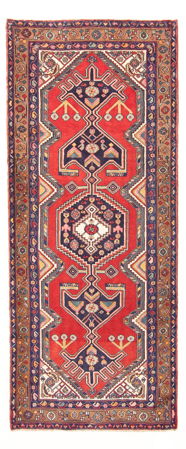Tapis de couloir Tapis persan - Nomadic - 296 x 119 cm - rouge
