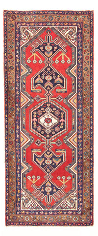 Tapis de couloir Tapis persan - Nomadic - 296 x 119 cm - rouge