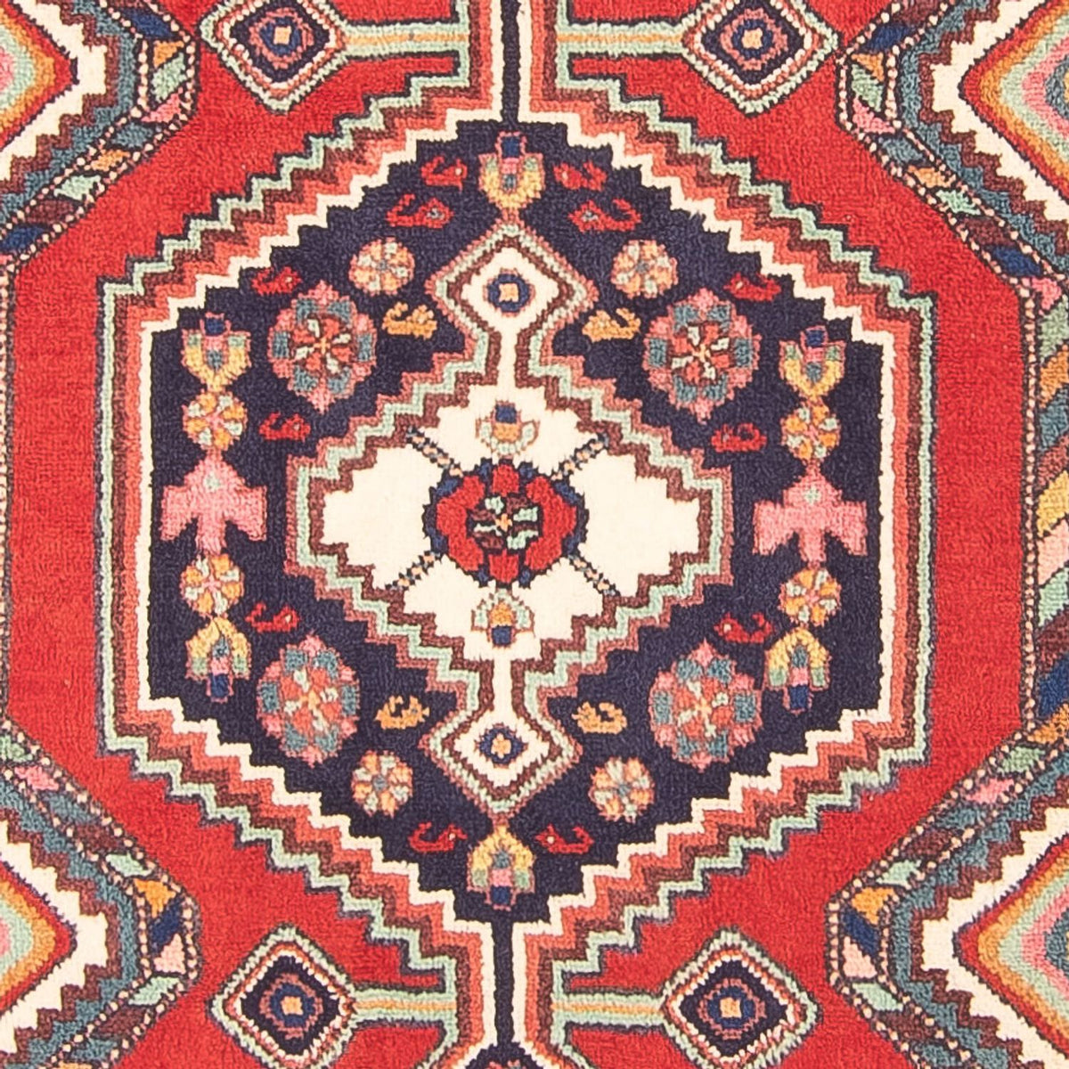 Tapis de couloir Tapis persan - Nomadic - 296 x 119 cm - rouge