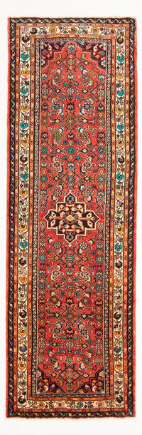 Tapis de couloir Tapis persan - Nomadic - 287 x 104 cm - rouge