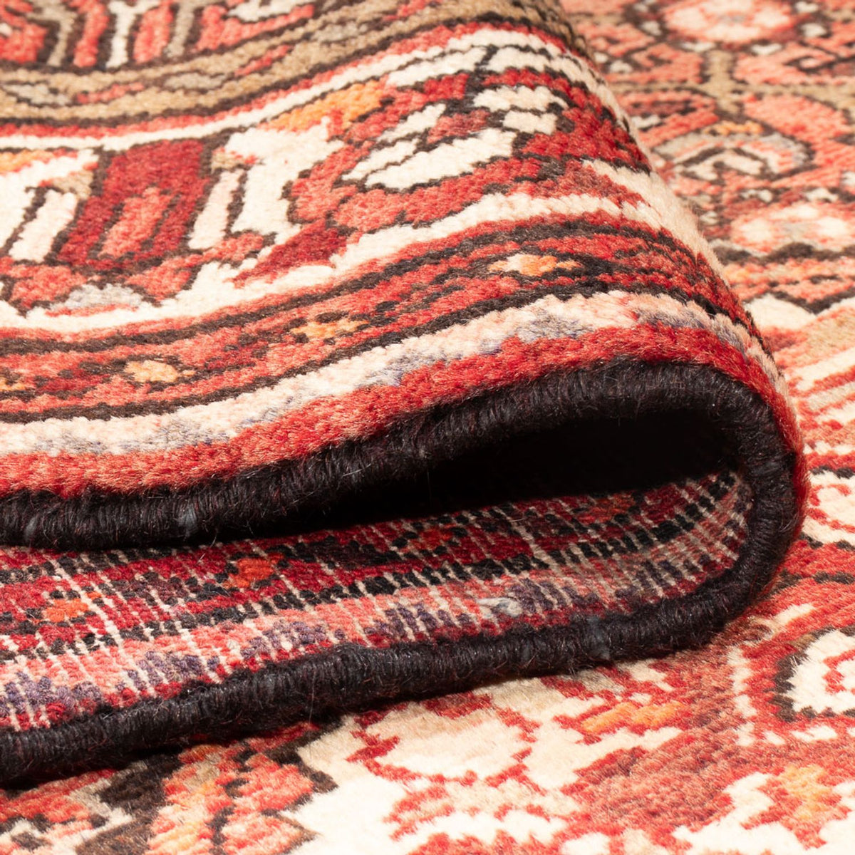 Tapis de couloir Tapis persan - Nomadic - 306 x 113 cm - rouge