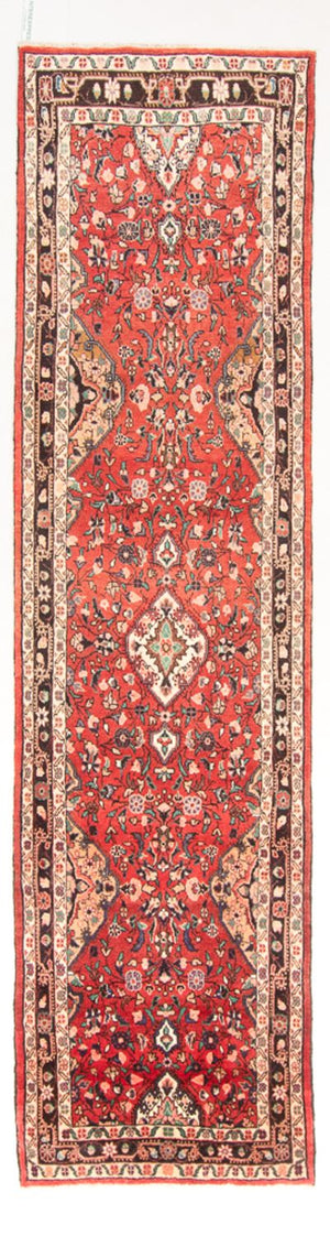 Tapis de couloir Tapis persan - Nomadic - 350 x 96 cm - rouge