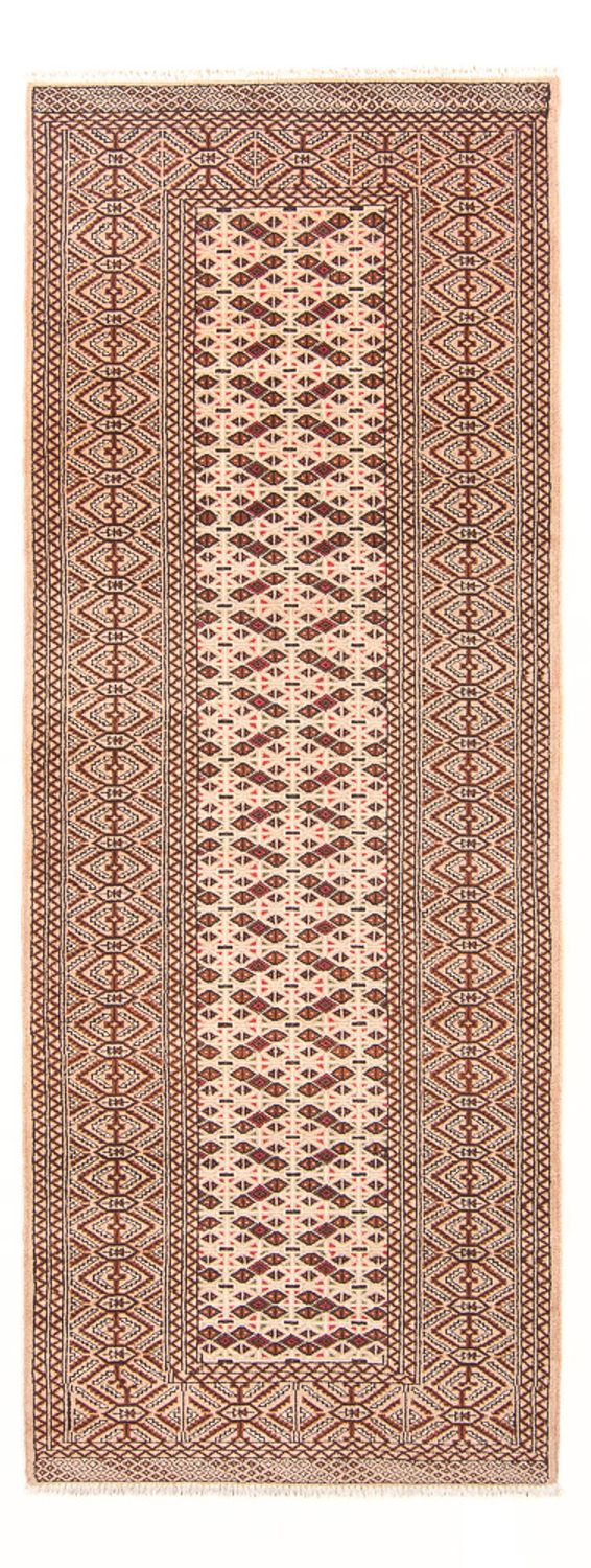 Tapis de couloir Tapis Turkaman - 282 x 100 cm - crème
