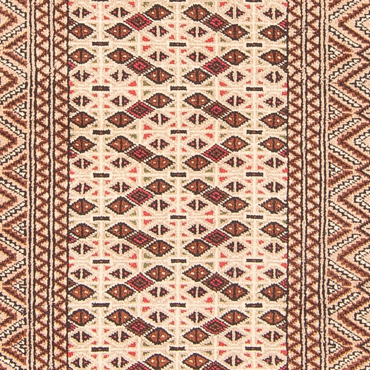 Tapis de couloir Tapis Turkaman - 282 x 100 cm - crème