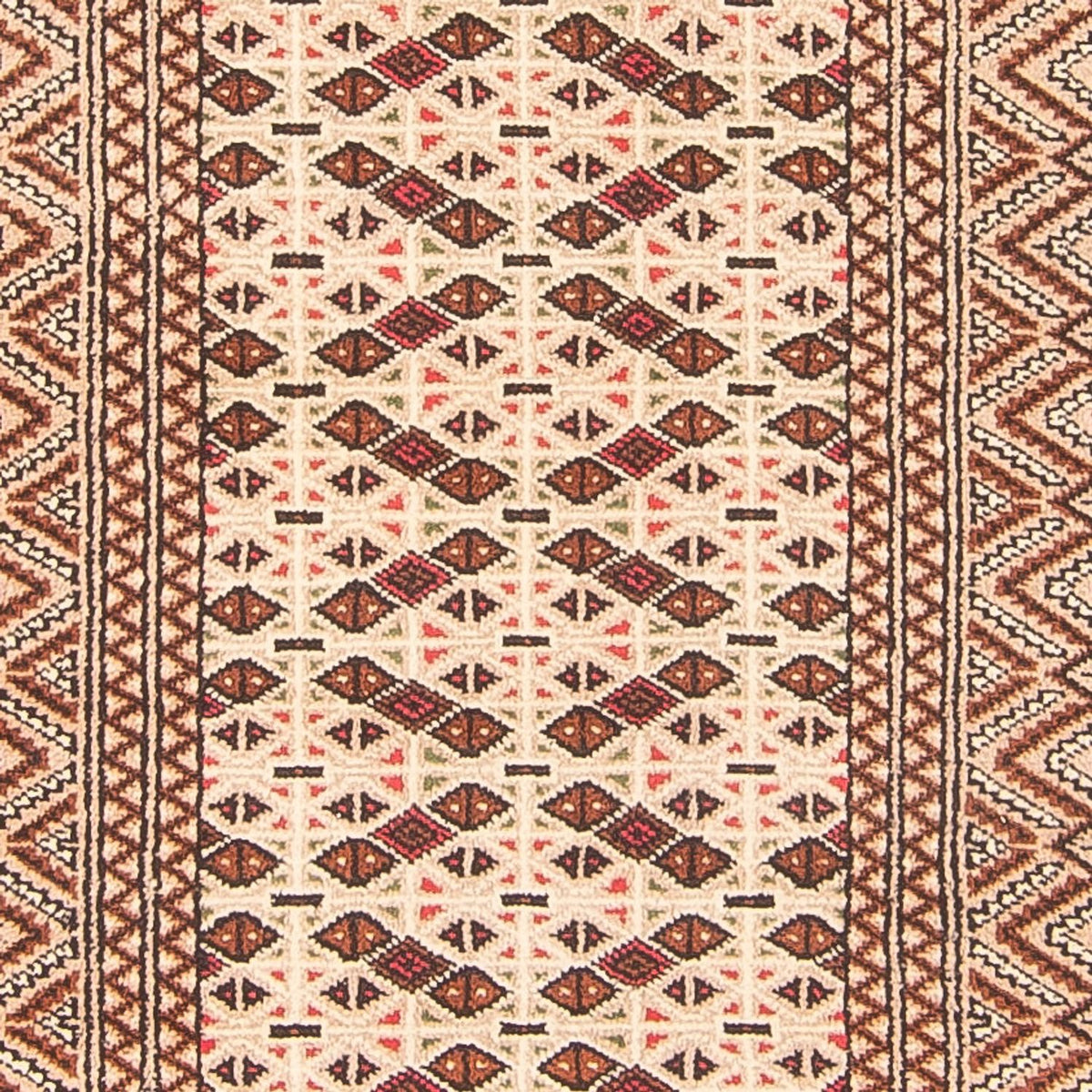 Tapis de couloir Tapis Turkaman - 282 x 100 cm - crème