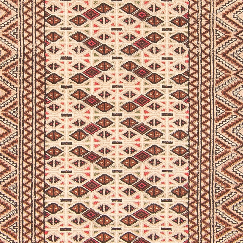 Tapis de couloir Tapis Turkaman - 282 x 100 cm - crème