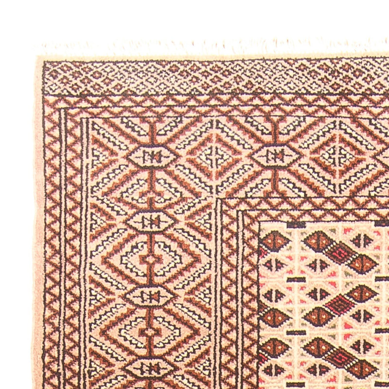 Tapis de couloir Tapis Turkaman - 282 x 100 cm - crème