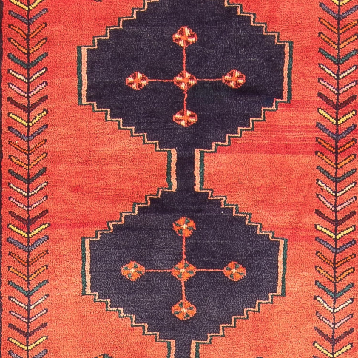 Tapis de couloir Tapis persan - Nomadic - 290 x 102 cm - rouge