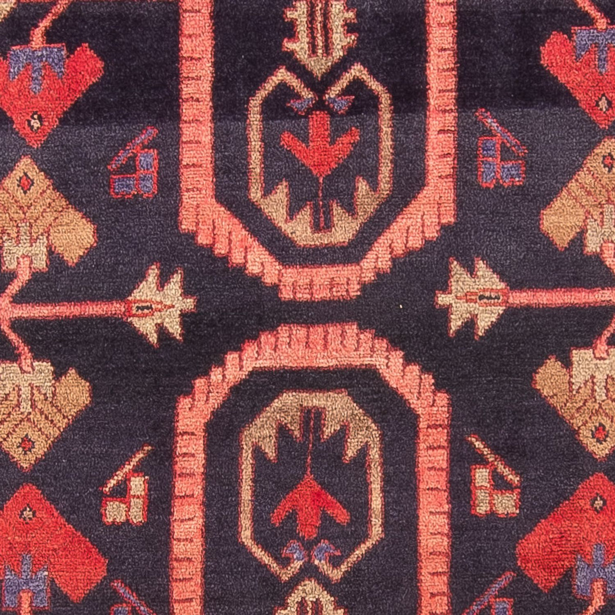 Tapis de couloir Tapis persan - Nomadic - 308 x 121 cm - bleu foncé