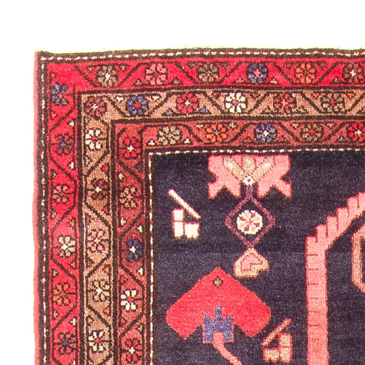 Tapis de couloir Tapis persan - Nomadic - 308 x 121 cm - bleu foncé