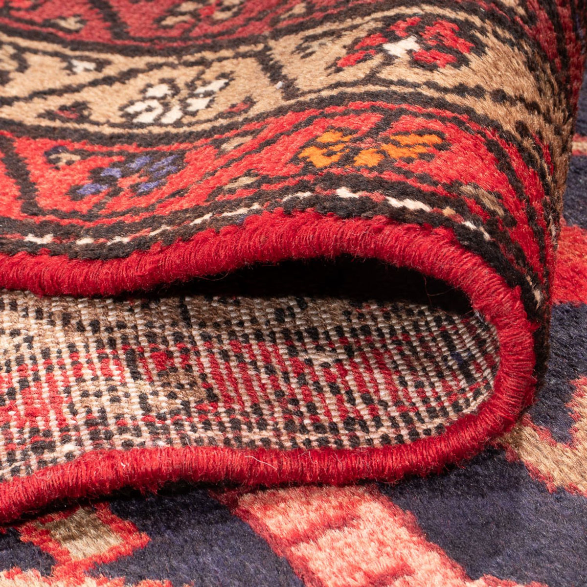 Tapis de couloir Tapis persan - Nomadic - 308 x 121 cm - bleu foncé