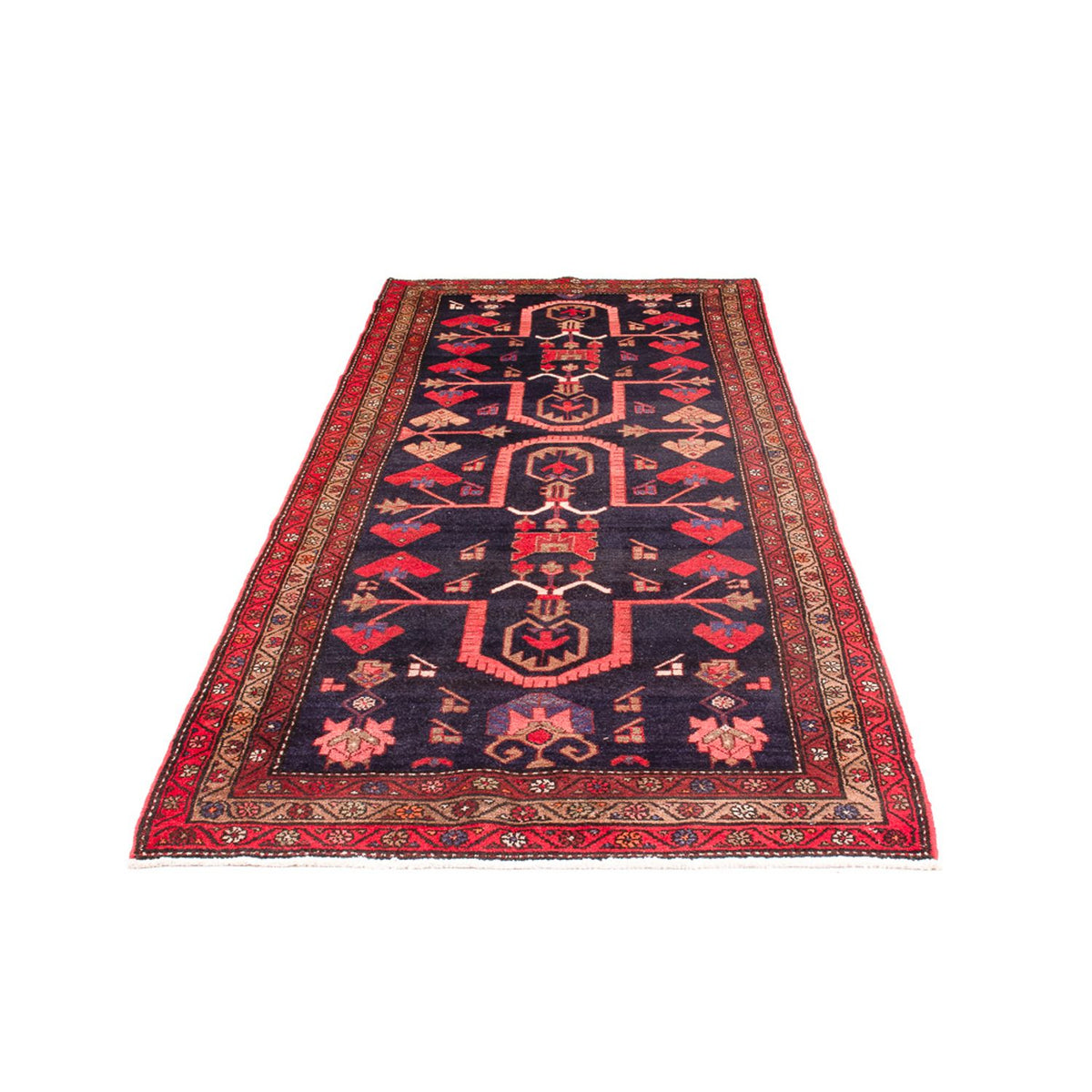 Tapis de couloir Tapis persan - Nomadic - 308 x 121 cm - bleu foncé