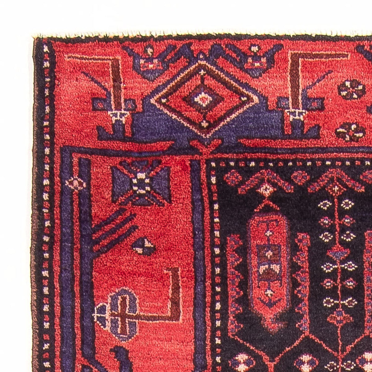 Tapis de couloir Tapis persan - Nomadic - 305 x 117 cm - bleu foncé