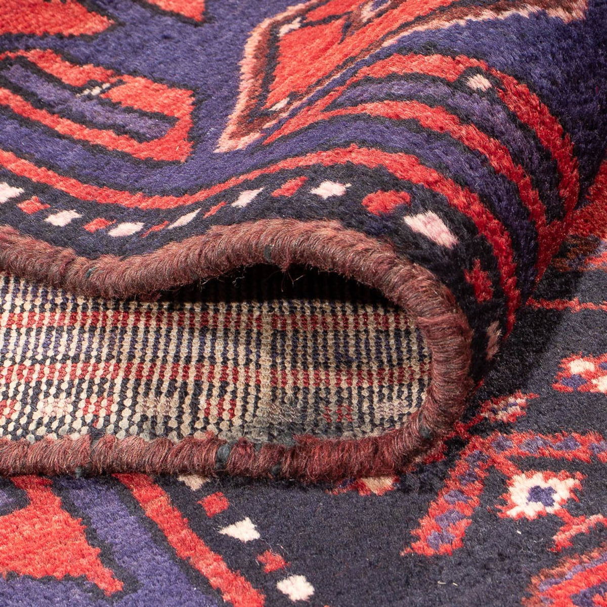 Tapis de couloir Tapis persan - Nomadic - 305 x 117 cm - bleu foncé