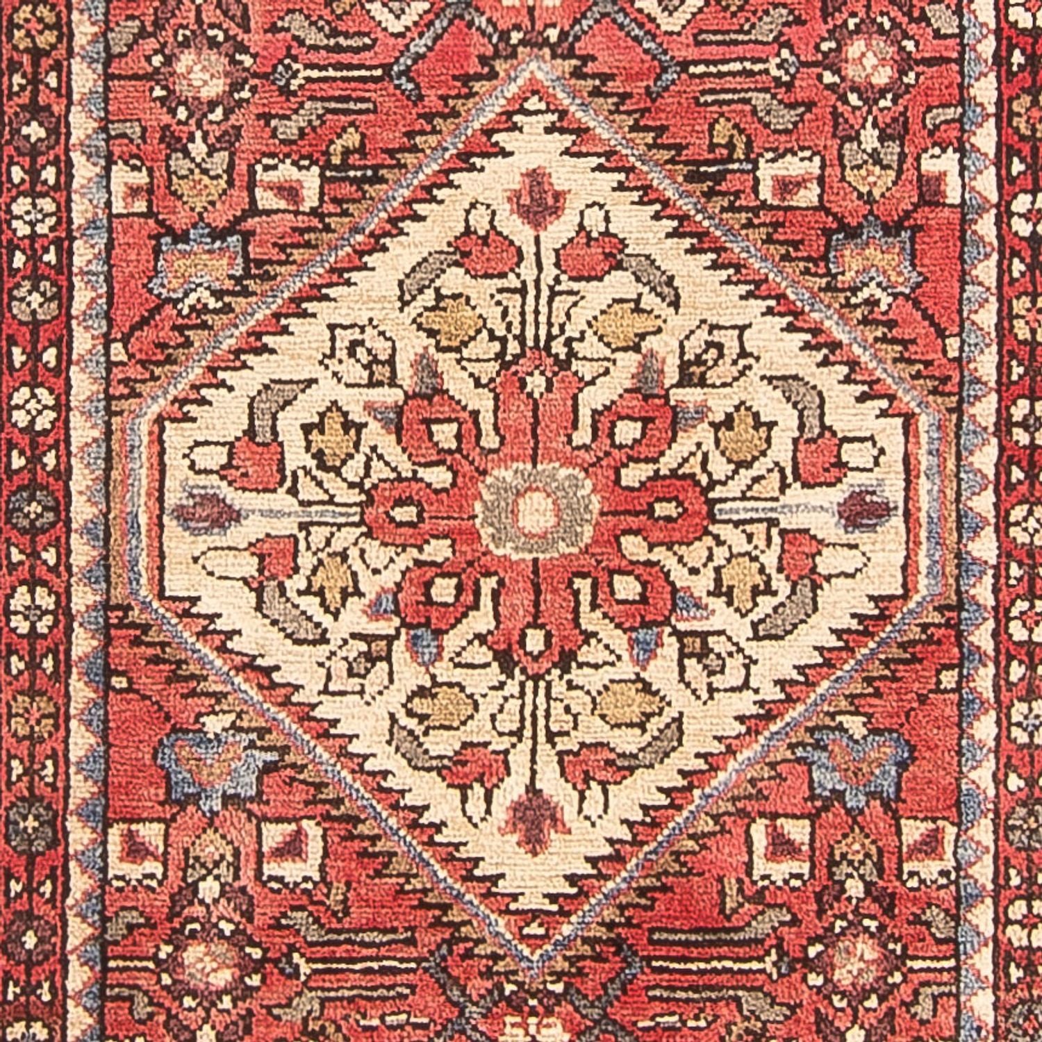 Tapis de couloir Tapis persan - Nomadic - 316 x 107 cm - rouge