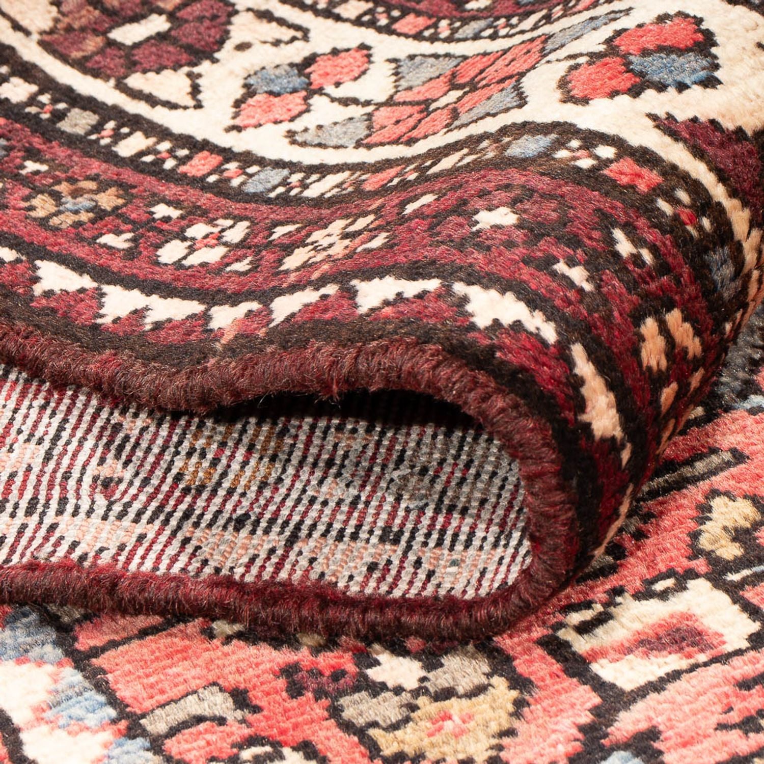 Tapis de couloir Tapis persan - Nomadic - 316 x 107 cm - rouge