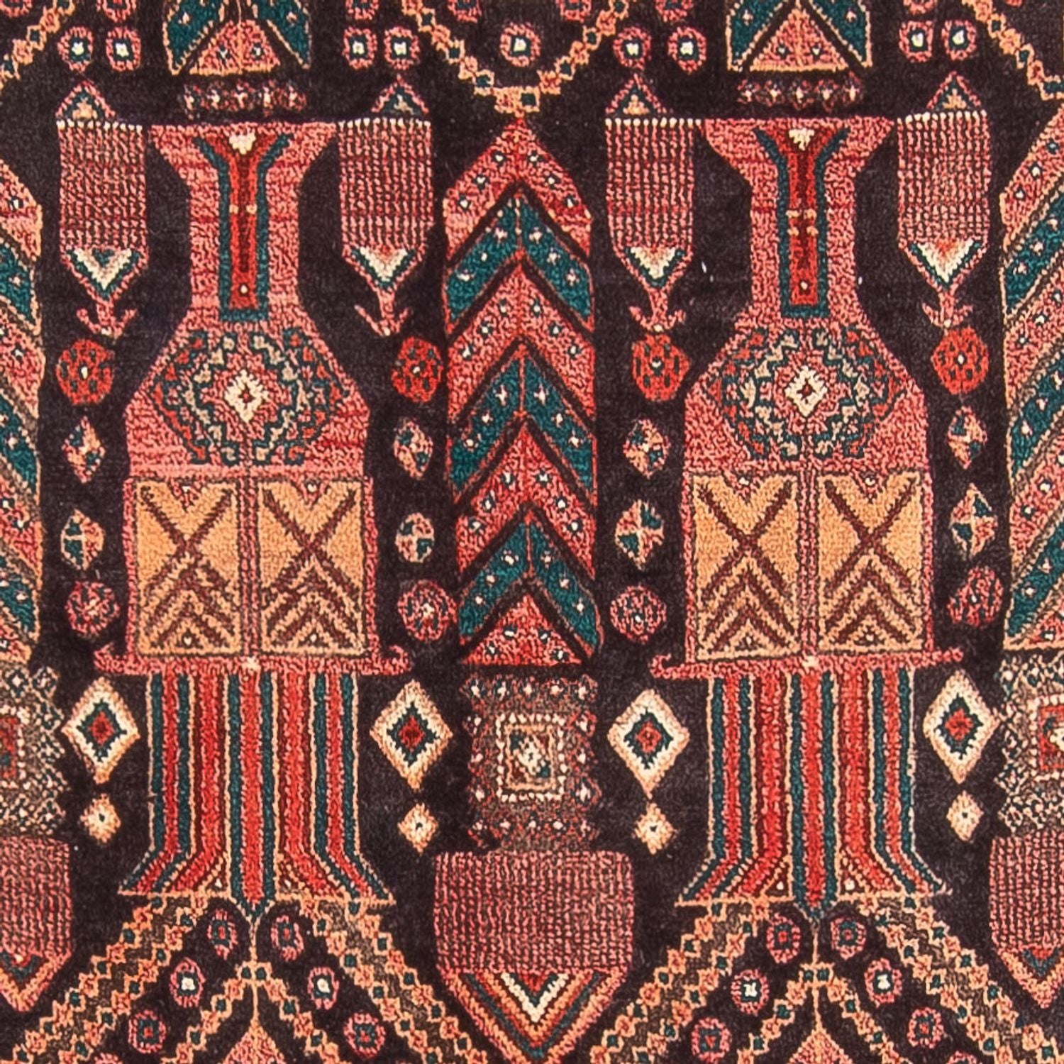 Tapis de couloir Tapis persan - Nomadic - 270 x 116 cm - bleu foncé
