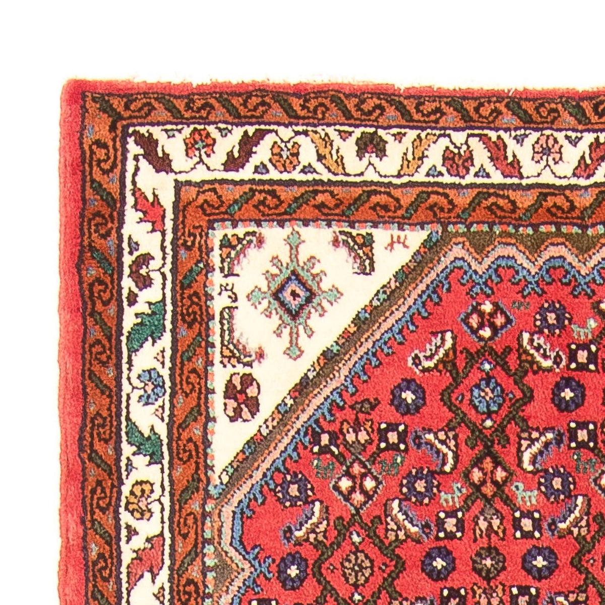 Tapis de couloir Tapis persan - Nomadic - 293 x 111 cm - rouge