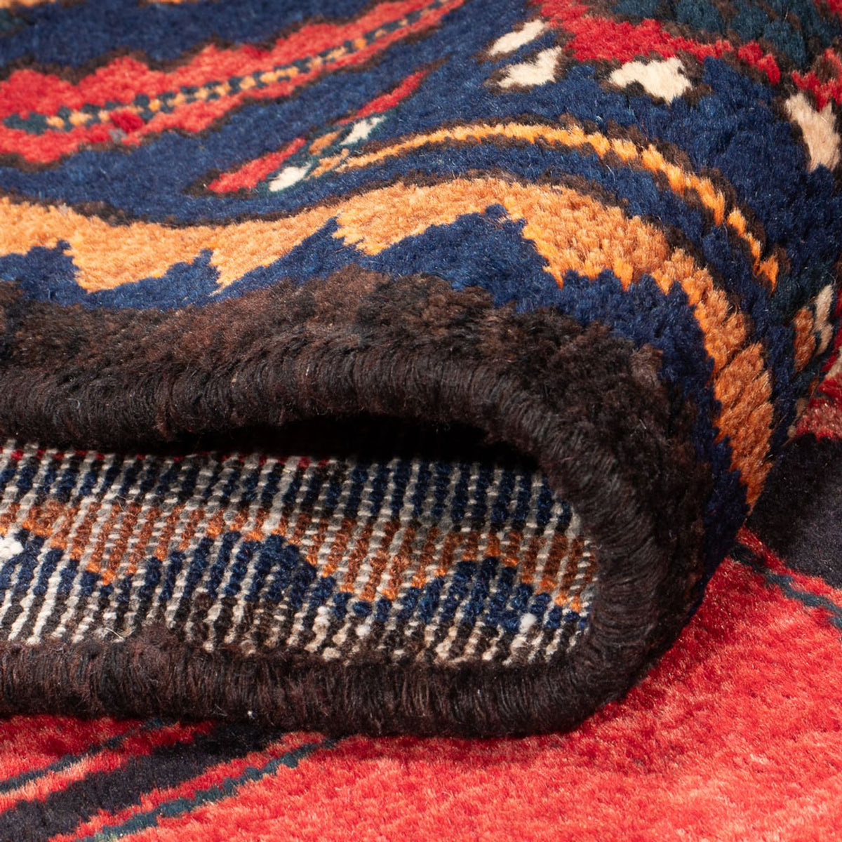 Tapis de couloir Tapis persan - Nomadic - 280 x 104 cm - rouge