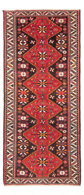 Tapis de couloir Tapis persan - Nomadic - 285 x 118 cm - rouge
