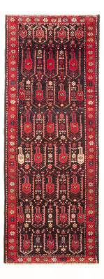 Tapis de couloir Tapis persan - Nomadic - 287 x 100 cm - bleu foncé