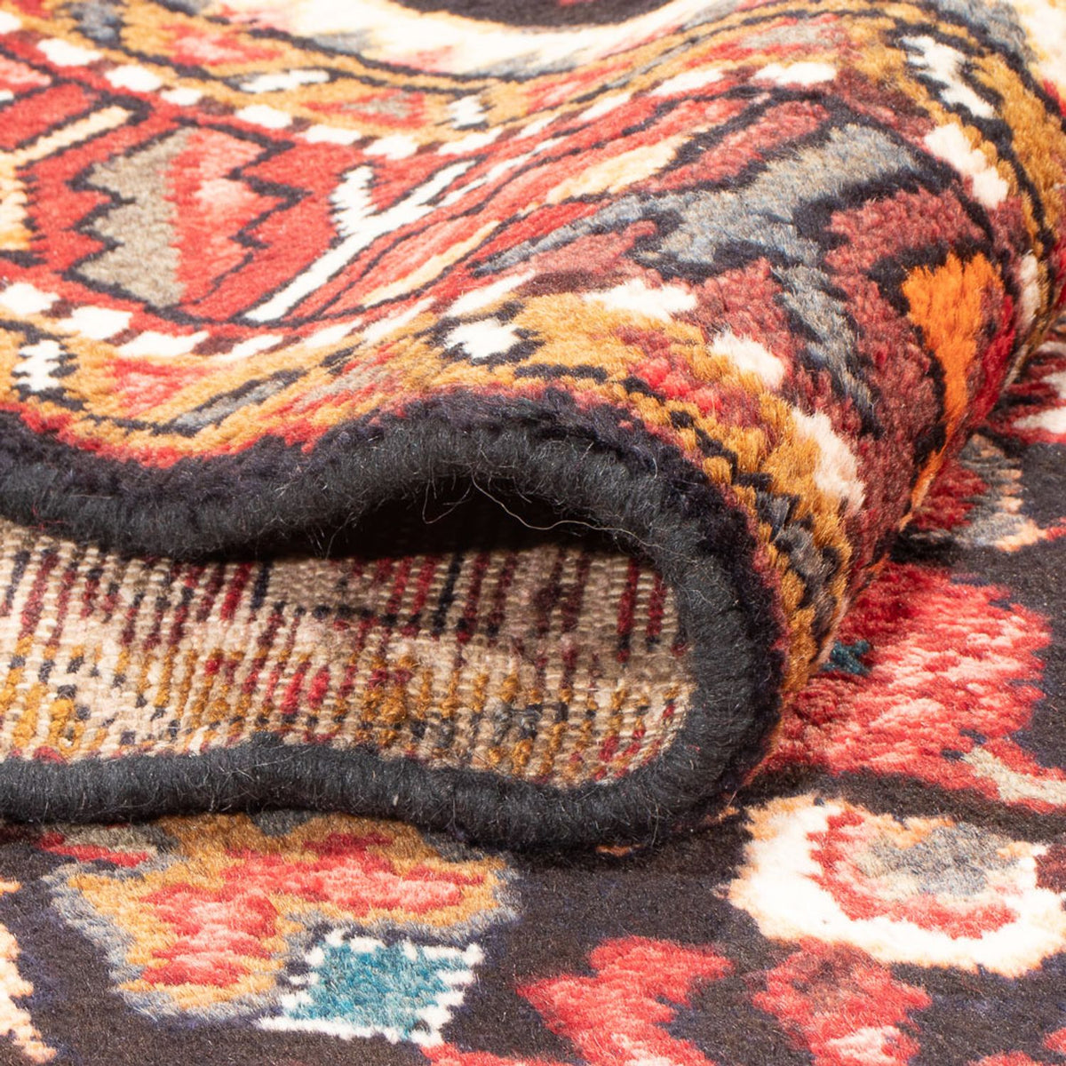 Tapis de couloir Tapis persan - Nomadic - 356 x 114 cm - bleu foncé