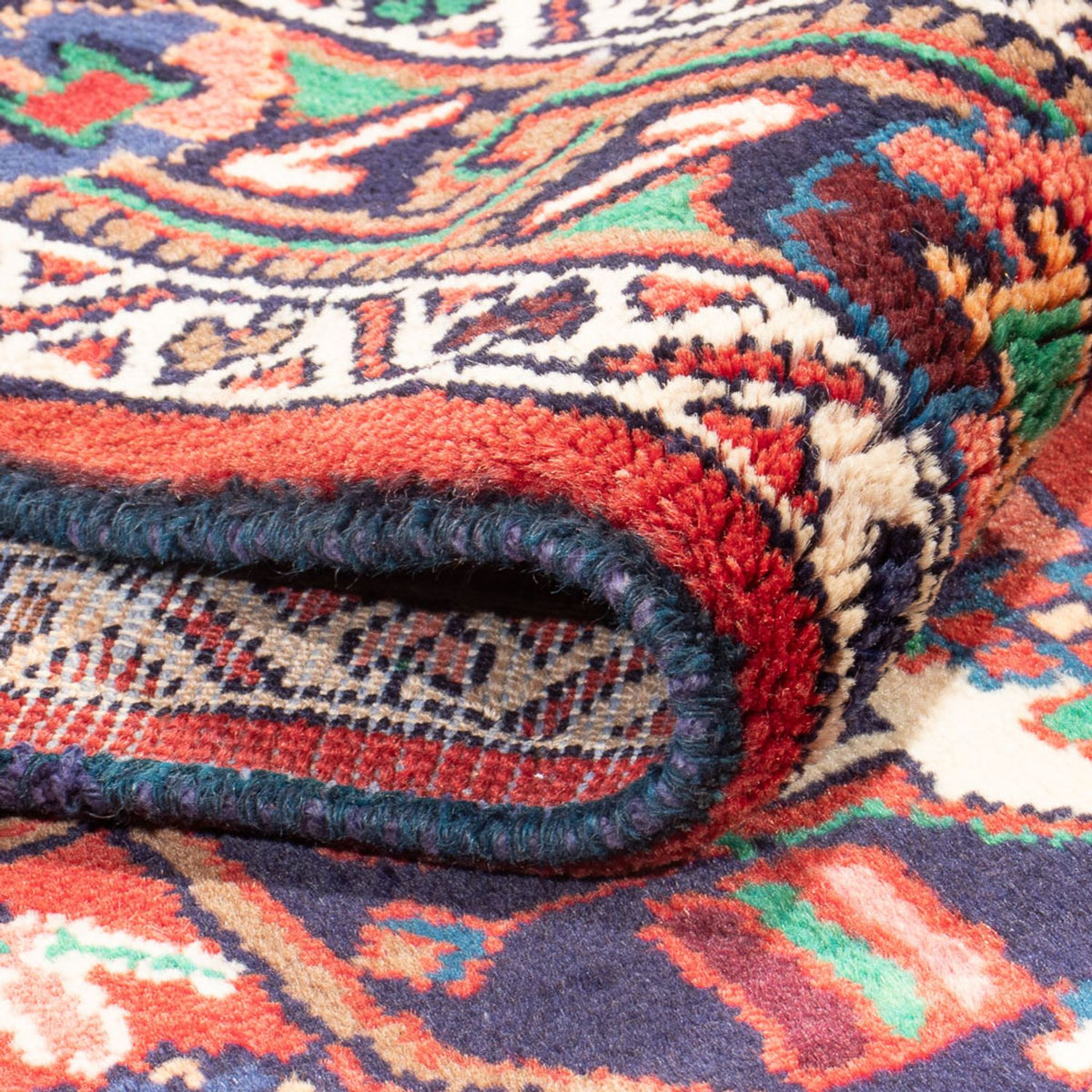 Tapis de couloir Tapis persan - Nomadic - 322 x 113 cm - rouge