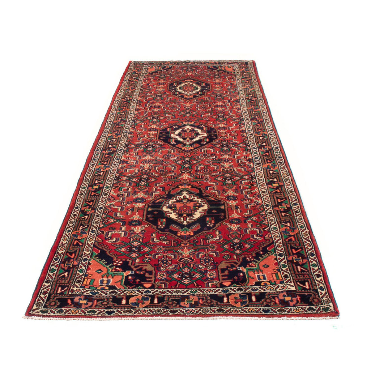Tapis de couloir Tapis persan - Nomadic - 322 x 113 cm - rouge