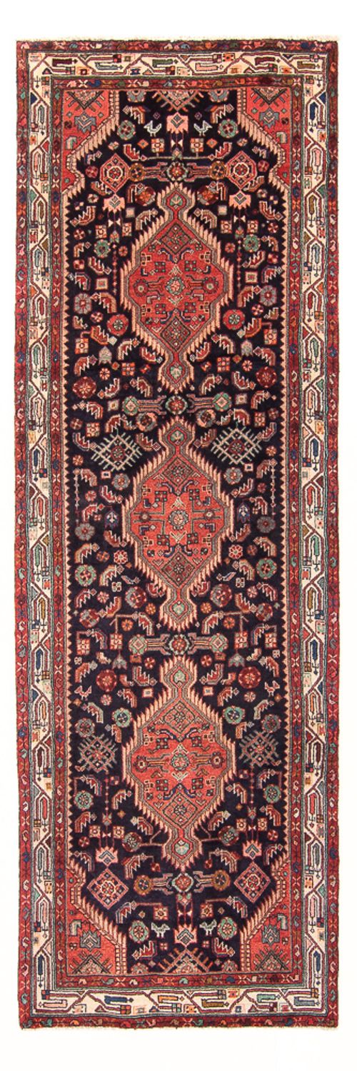 Tapis de couloir Tapis persan - Nomadic - 307 x 97 cm - bleu foncé