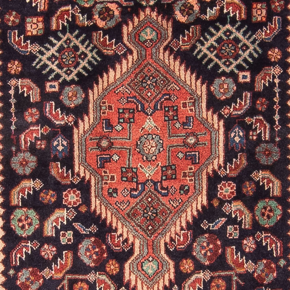 Tapis de couloir Tapis persan - Nomadic - 307 x 97 cm - bleu foncé