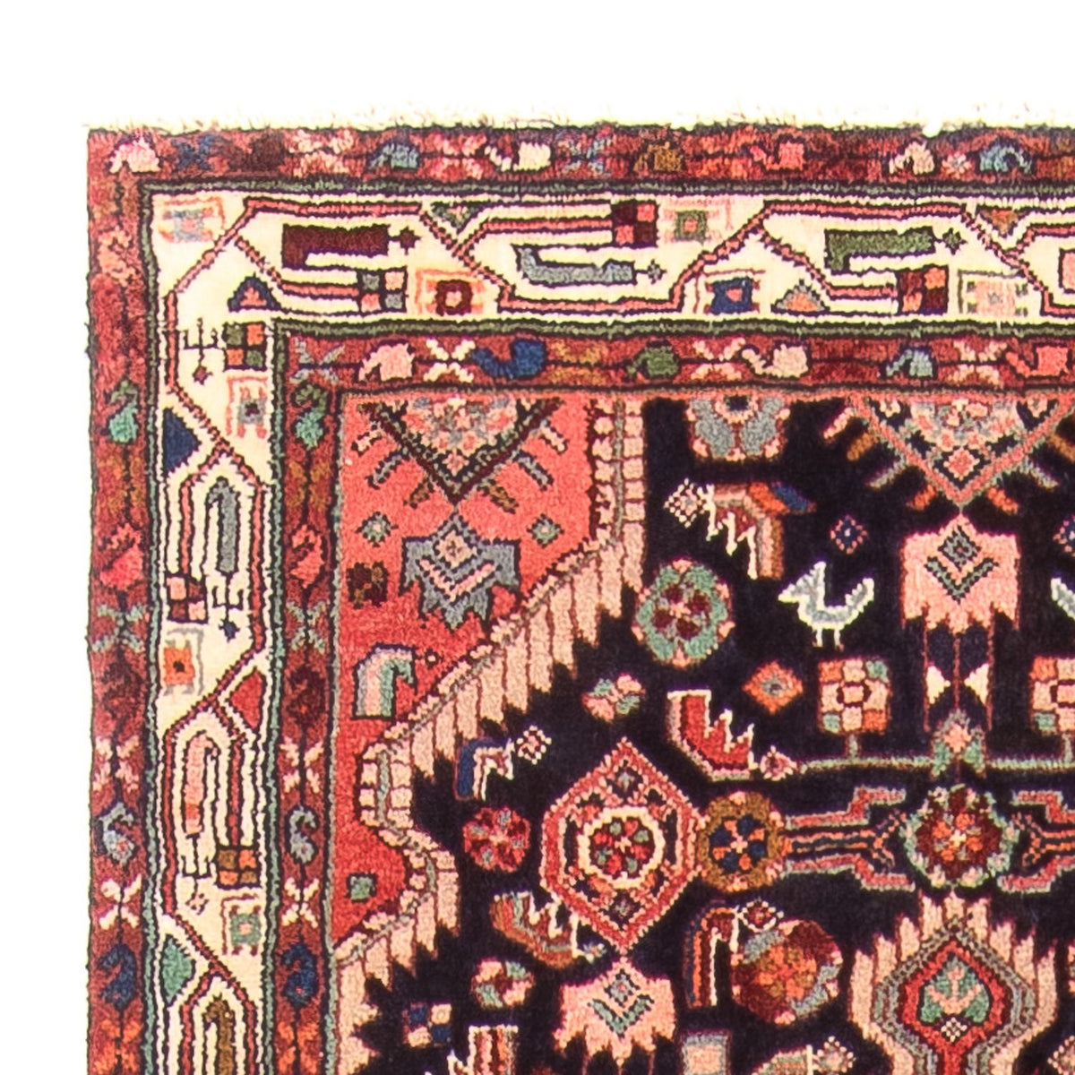 Tapis de couloir Tapis persan - Nomadic - 307 x 97 cm - bleu foncé