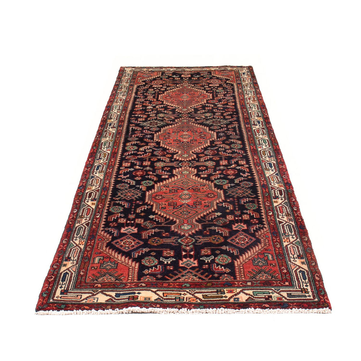 Tapis de couloir Tapis persan - Nomadic - 307 x 97 cm - bleu foncé