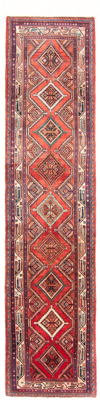 Tapis de couloir Tapis persan - Nomadic - 355 x 101 cm - rouge